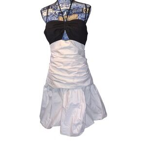 Blithe LA dress black and white 90s vibe size L nwt